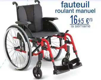 Technicien de Santé fauteuil roulant manuel offre