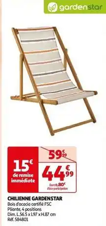 Auchan Gardenstar - chilienne offre