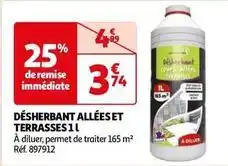 Désherbant allées et terrasses