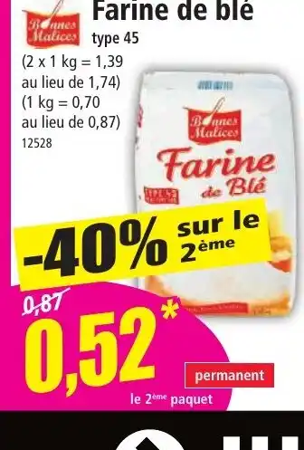 Norma Farine de blé offre