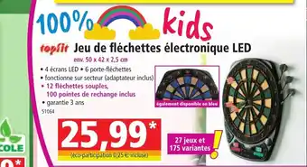 Norma topfit Jeu de fléchettes électronique LED offre