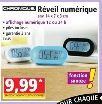 Norma Réveil numérique offre