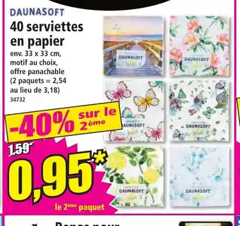 Norma 40 serviettes offre