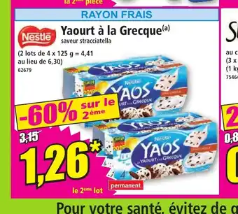 Norma Yaourt à la Grecque offre