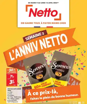Dosettes de cafe classique senseo