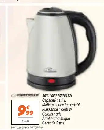 Netto BOUILLOIRE ESPERANZA offre