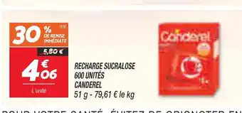 Netto RECHARGE SUCRALOSE 600 UNITÉS offre