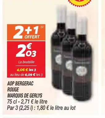 AOP BERGERAC ROUGE MARQUIS DE GERLYS