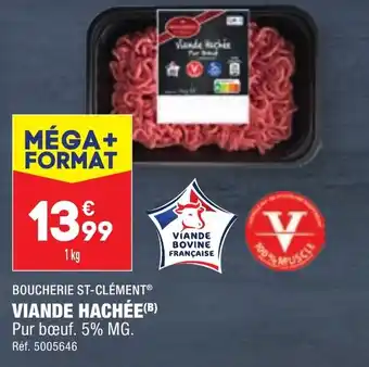 ALDI BOUCHERIE ST-CLÉMENT® VIANDE HACHÉE(B) offre