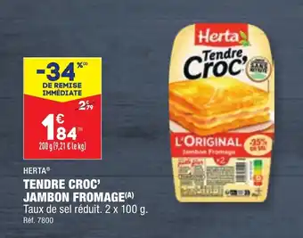ALDI HERTA® TENDRE CROC' JAMBON FROMAGE(A) offre
