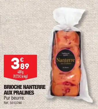 ALDI BRIOCHE NANTERRE AUX PRALINES offre