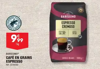 ALDI BARISSIMO® CAFÉ EN GRAINS ESPRESSO offre