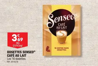 ALDI DOSETTES SENSEO® CAFÉ AU LAIT offre