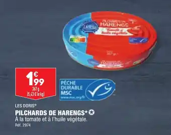 ALDI LES DORIS® PILCHARDS DE HARENGS*✪ offre