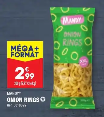ALDI MANDY® ONION RINGS ✪ offre