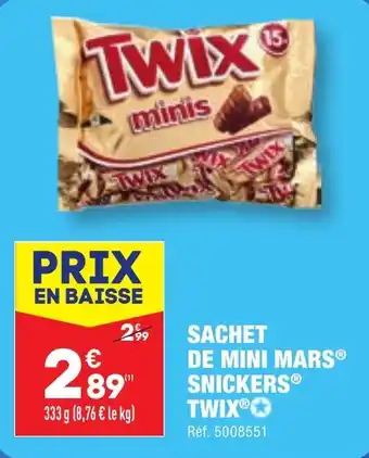 ALDI SACHET DE MINI MARS® SNICKERS® TWIX®✪ offre