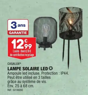 ALDI CASALUX® LAMPE SOLAIRE LED ✪ offre