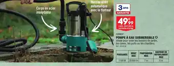 ALDI POMPE À EAU SUBMERSIBLE ✪ offre