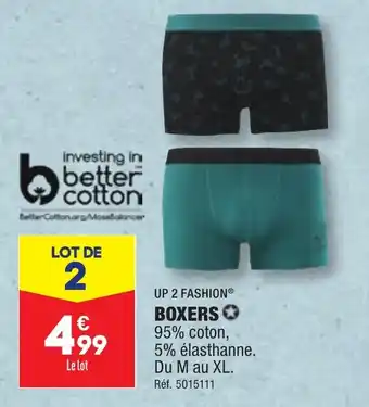 ALDI UP 2 FASHION® BOXERS ✪ offre