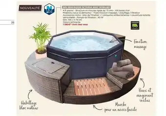 Bricomarché Spa Semi-rigide Octopus Avec Mobilier offre