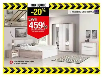 BUT Chambre Saint-tropez : Lit Coffre 140 X 190 Cm offre