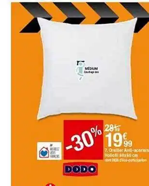 BUT Oreiller Anti-acarien Dodo offre