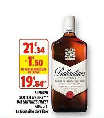 Coccinelle Express Blended Scotch Whisky Ballantine's Finest offre