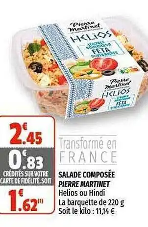 Coccinelle Express Salade Composée Pierre Martinet offre