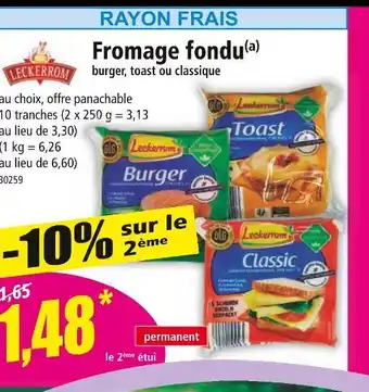 Norma LECKERROM Fromage fondu offre