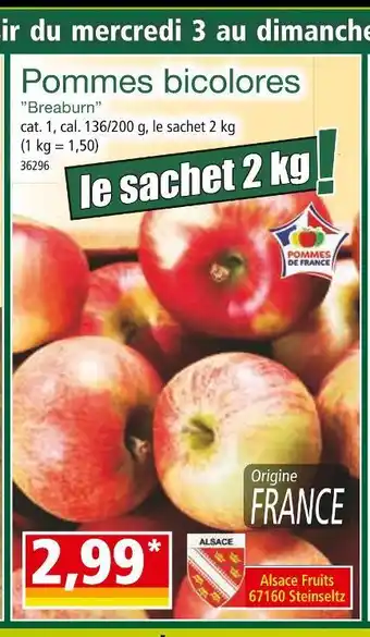 Norma Pommes bicolores ”Breaburn” offre