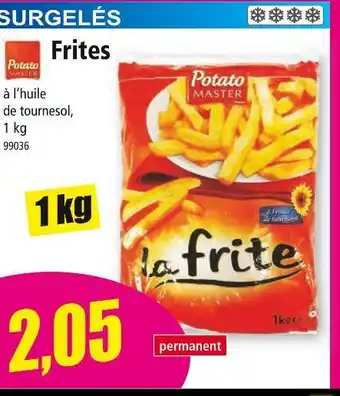 Norma Potato Master Frites offre