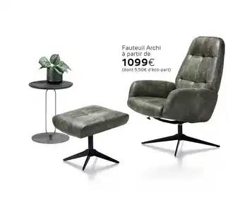 H&H Fauteuil Archi offre