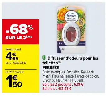 Carrefour i Diffuseur d'odeurs pour les toilettes(d) FEBREZE offre