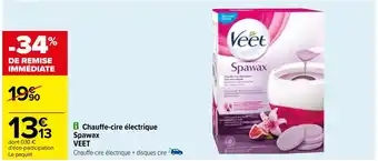 Carrefour Chauffe-cire électrique Spawax VEET offre