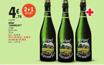 E.Leclerc BIÈRE "KARMELIET" offre