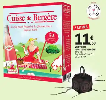 E.Leclerc VSIG(5) ROSÉ "CUISSE DE BERGÈRE" offre