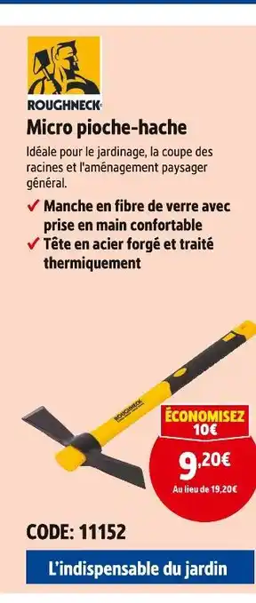 Screwfix Roughneck Micro pioche-hache offre