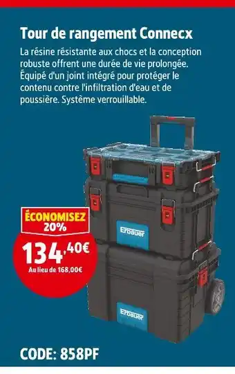 Screwfix Erbauer Tour de rangement Connecx offre