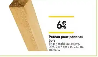 Weldom Poteau Pour Panneau Bois offre