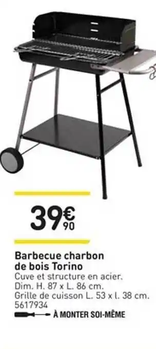 Weldom Barbecue Charbon De Bois Torino offre