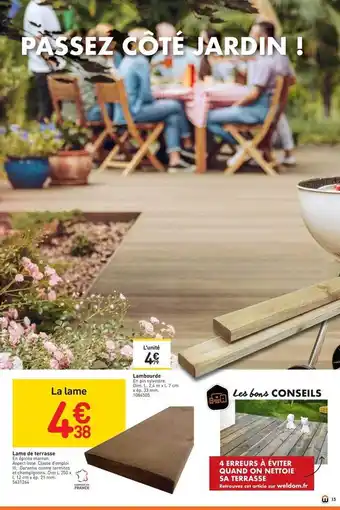 Weldom Lamme De Terrasse, Lambourde offre