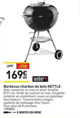 Weldom Barbecue Charbon De Bois Kettle Weber offre