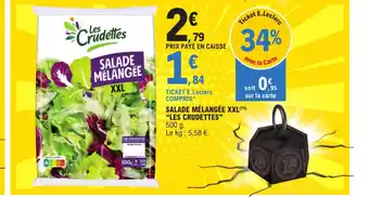 E.Leclerc SALADE MÉLANGÉE XXL "LES CRUDETTES" offre