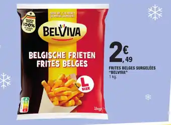 E.Leclerc FRITES BELGES SURGELÉES BELVIVA offre