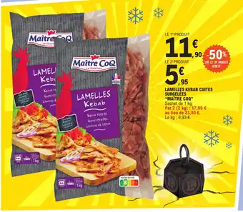 E.Leclerc LAMELLES KEBAB CUITES SURGELÉES offre