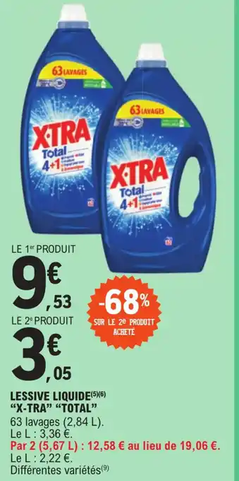 E.Leclerc Express Lessive liquide x-tra total offre