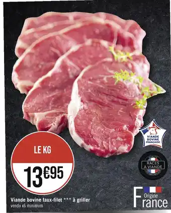 Géant Casino Viande bovine faux-filet à griller offre