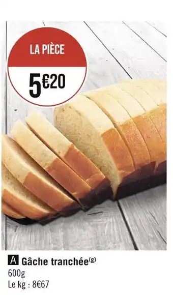 Gâche tranchée