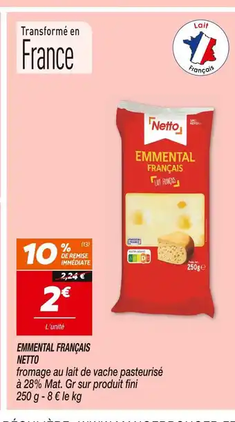 Netto NETTO EMMENTAL FRANÇAIS offre