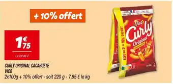 Netto VICO CURLY ORIGINAL CACAHUÈTE offre